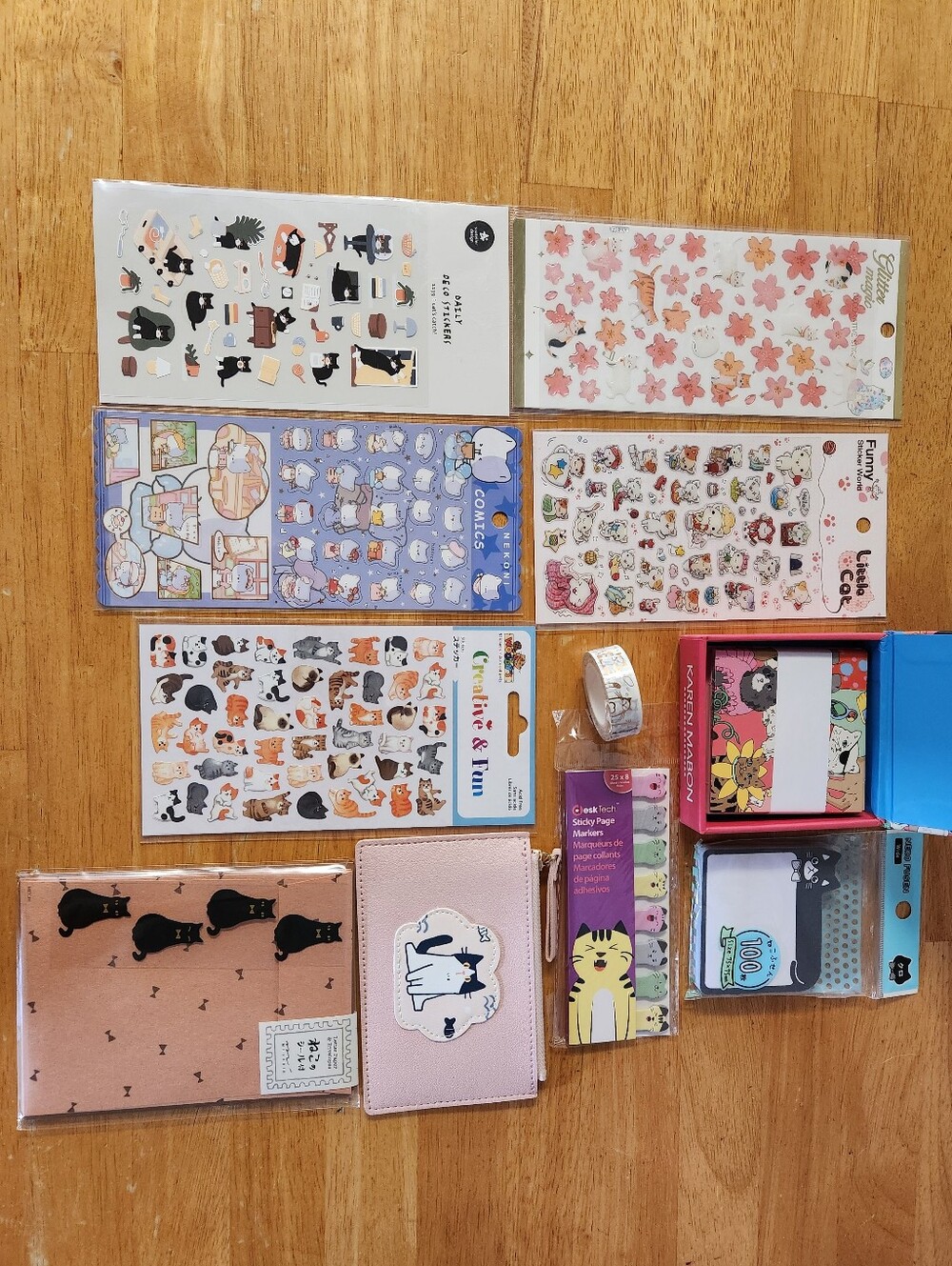 Bundle of new Cat themed stationery